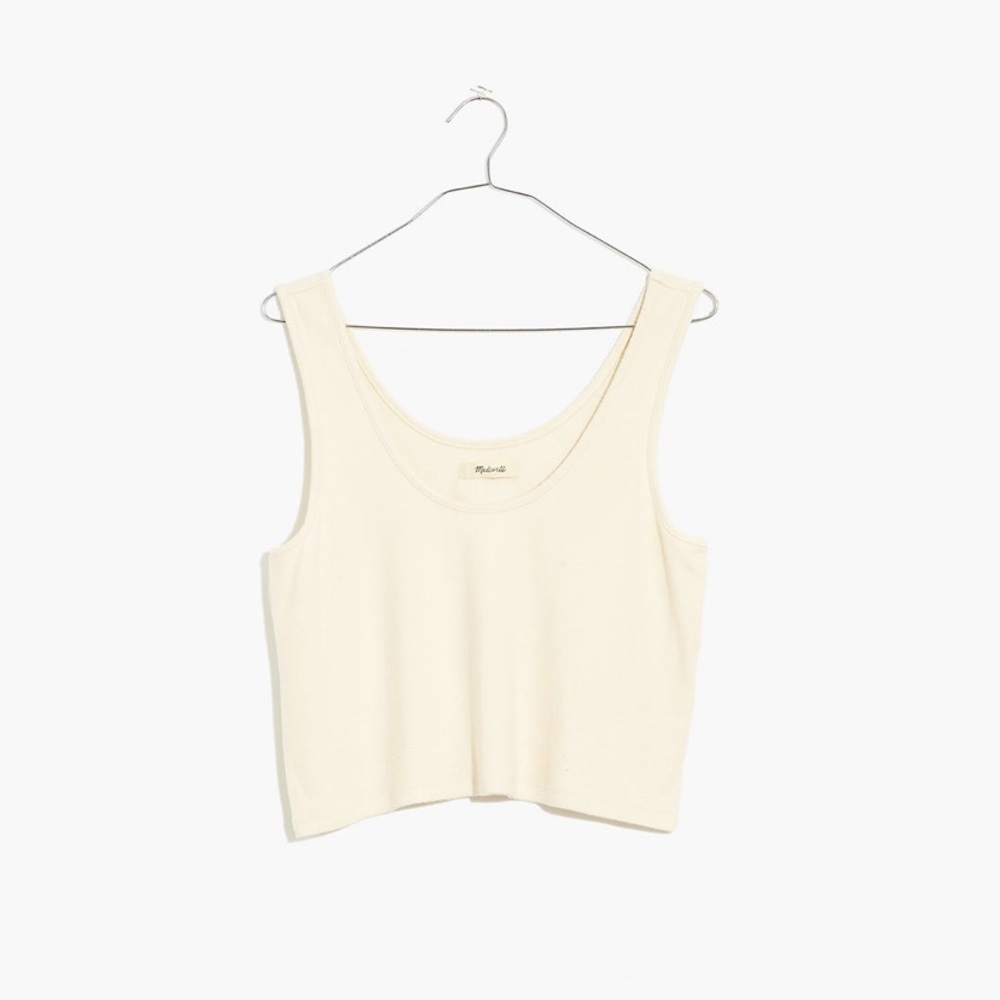 NWT Brushed Ribbed Tank Crop Top
